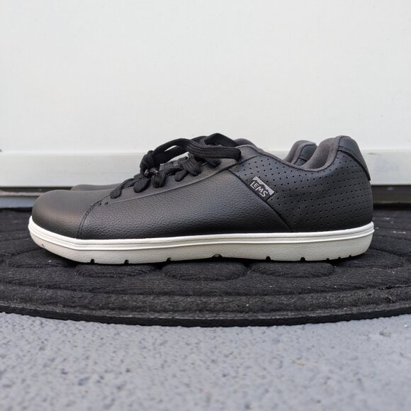 Lems Shoes Men's Kourt Black Leather Barefoot Sneakers M12.5 - Picture 3 of 7